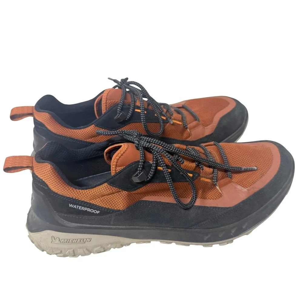 ECCO ULT-TRN Waterproof Hiking Shoes Mens 10-10.5 Brown Black Michelin Sole 44